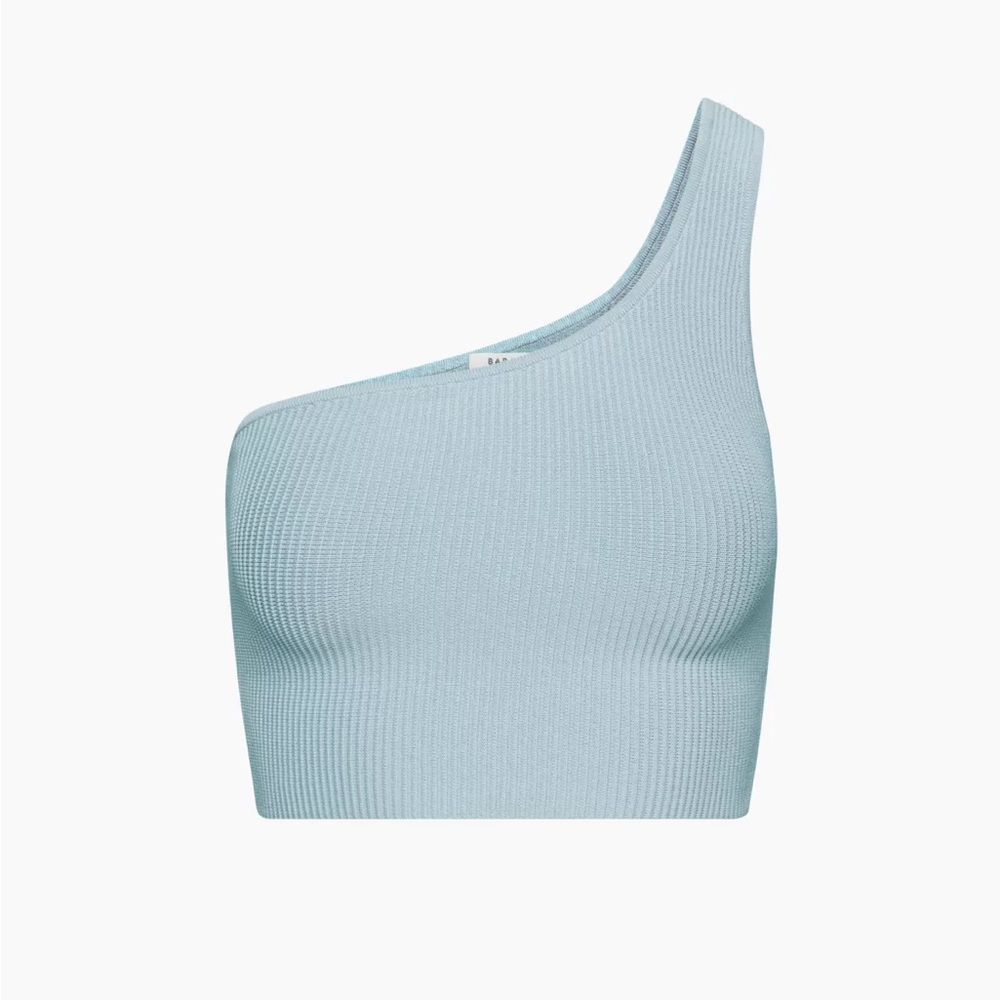 Babaton knit one-shoulder cropped tank size M